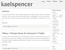 Tablet Screenshot of kaelspencer.com